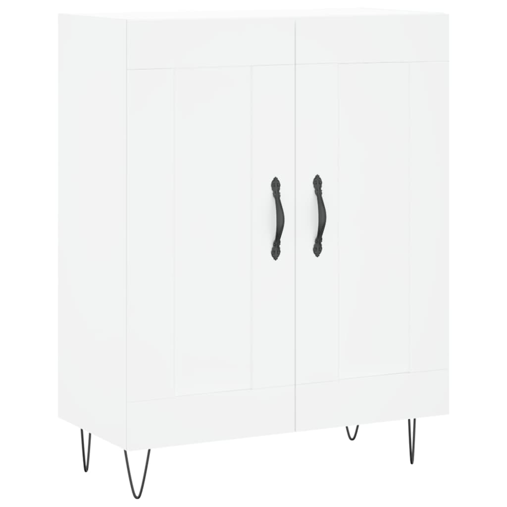 højskab 69,5x34x180 cm konstrueret træ hvid