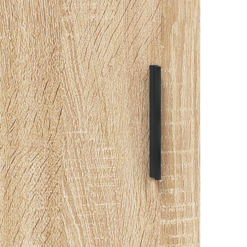 højskab 69,5x34x180 cm konstrueret træ sonoma-eg