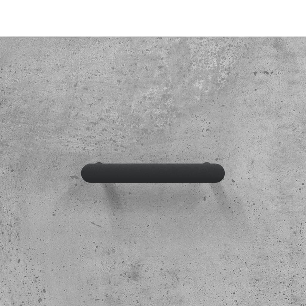 højskab 69,5x34x180 cm konstrueret træ betongrå
