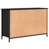 tv-bord 100x35x65 cm konstrueret træ sort