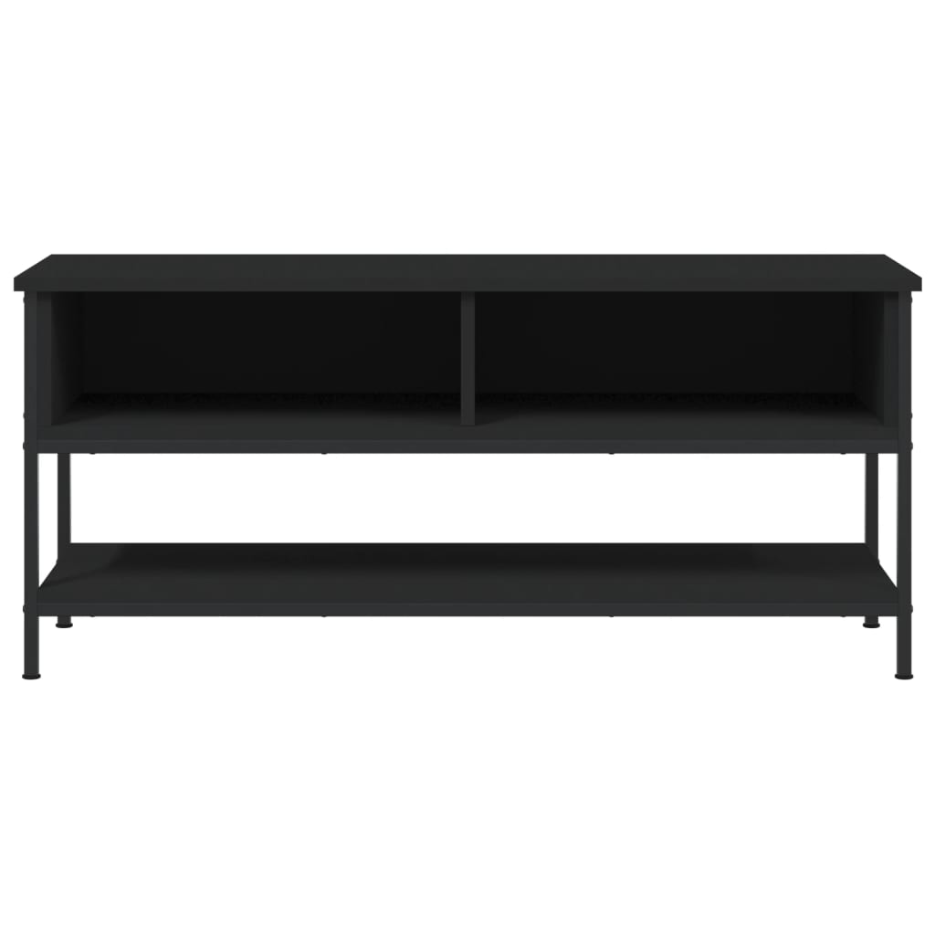 tv-bord 100x35x45 cm konstrueret træ sort