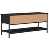 tv-bord 100x35x45 cm konstrueret træ sort