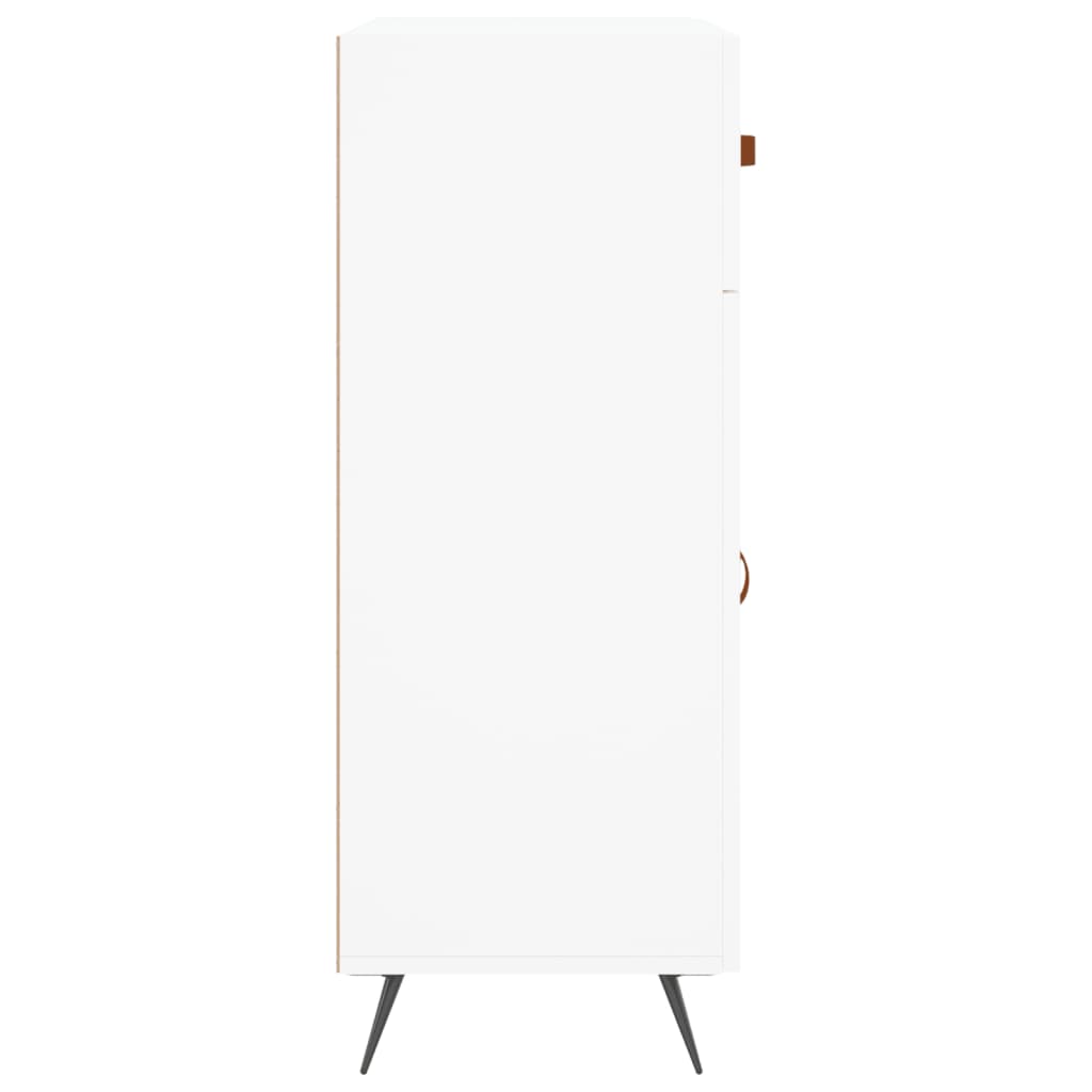 skænk 69,5x34x90 cm konstrueret træ hvid