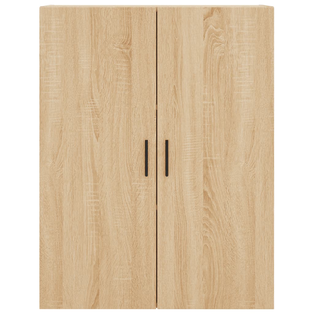 væghængt skab 69,5x34x90 cm konstrueret træ sonoma-eg