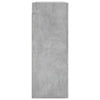 væghængt skab 69,5x34x90 cm konstrueret træ betongrå