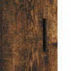 væghængt skab 69,5x34x90 cm konstrueret træ røget sonoma-eg
