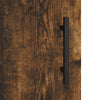 væghængt skab 69,5x34x90 cm konstrueret træ røget sonoma-eg