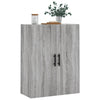 væghængt skab 69,5x34x90 cm konstrueret træ grå sonoma-eg