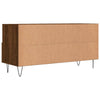 tv-bord 102x36x50 cm konstrueret træ brun egetræsfarve