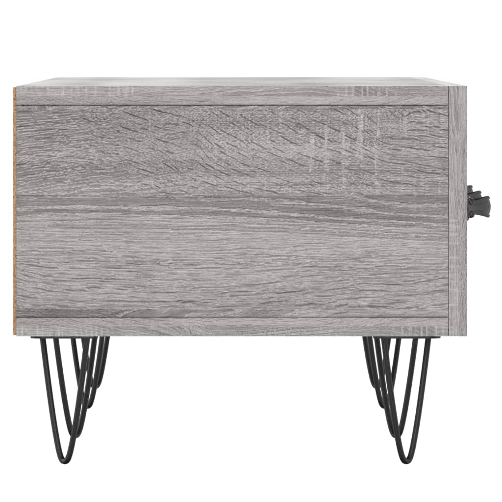 tv-bord 150x36x30 cm konstrueret træ grå sonoma-eg