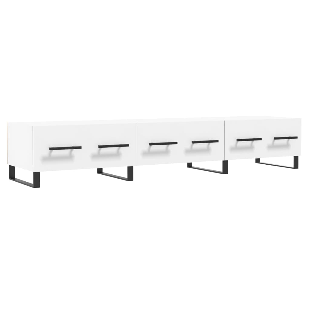 tv-bord 150x36x30 cm konstrueret træ hvid