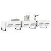 tv-bord 150x36x30 cm konstrueret træ hvid