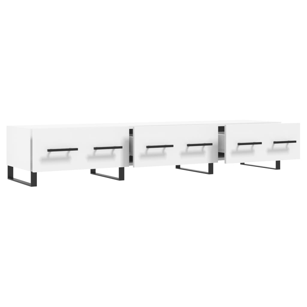 tv-bord 150x36x30 cm konstrueret træ hvid