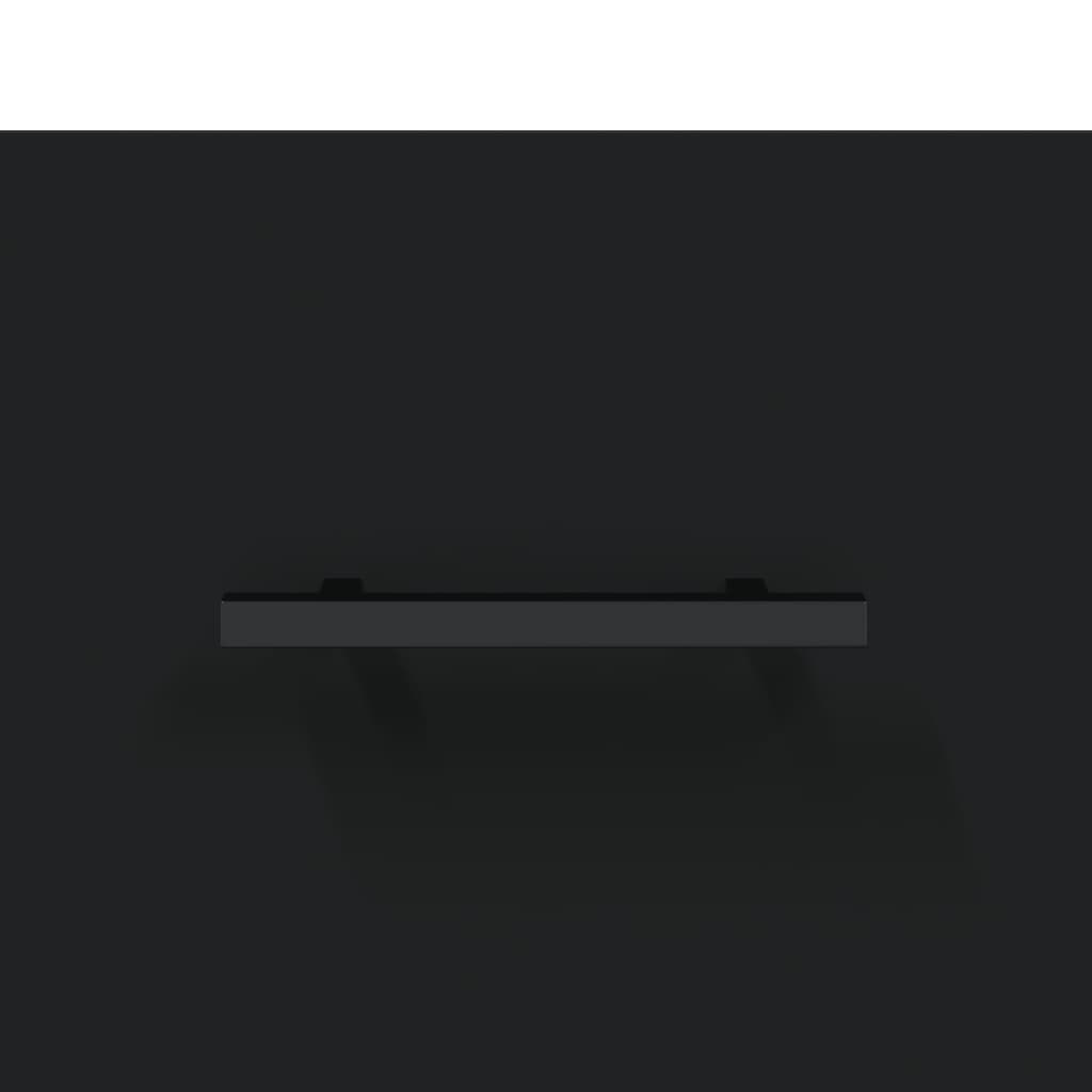 tv-bord 150x36x30 cm konstrueret træ sort