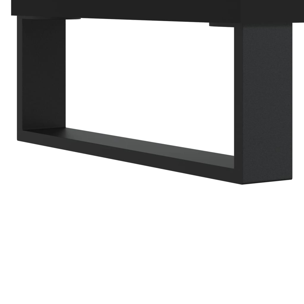 tv-bord 150x36x30 cm konstrueret træ sort