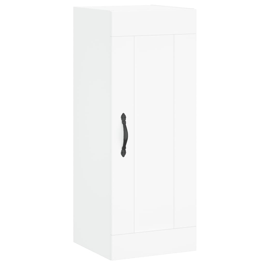 vægskab 34,5x34x90 cm konstrueret træ hvid