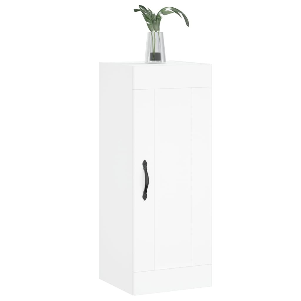 vægskab 34,5x34x90 cm konstrueret træ hvid