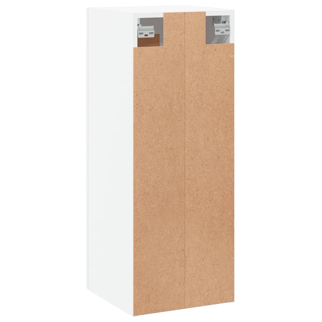 vægskab 34,5x34x90 cm konstrueret træ hvid