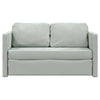 2-i-1 sovesofa 122x204x55 cm velour lysegrå