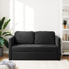 2-i-1 sovesofa 122x204x55 cm velour sort