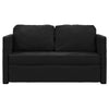 2-i-1 sovesofa 122x204x55 cm velour sort
