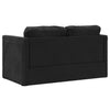 2-i-1 sovesofa 122x204x55 cm velour sort