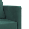 2-i-1 sovesofa 122x204x55 cm velour mørkegrøn