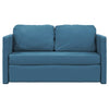 2-i-1 sovesofa 122x204x55 cm velour blå