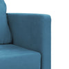 2-i-1 sovesofa 122x204x55 cm velour blå