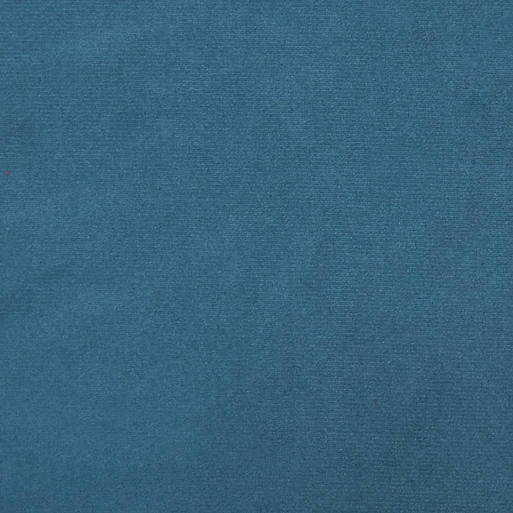2-i-1 sovesofa 122x204x55 cm velour blå
