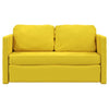 2-i-1 sovesofa 122x204x55 cm velour mørkegul