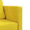 2-i-1 sovesofa 122x204x55 cm velour mørkegul