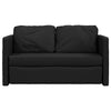 2-i-1 sovesofa 112x174x55 cm stof sort
