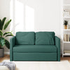 2-i-1 sovesofa 112x174x55 cm stof mørkegrøn