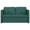 2-i-1 sovesofa 112x174x55 cm stof mørkegrøn