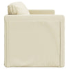 2-i-1 sovesofa 112x174x55 cm kunstlæder cremefarvet