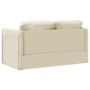 2-i-1 sovesofa 112x174x55 cm kunstlæder cremefarvet