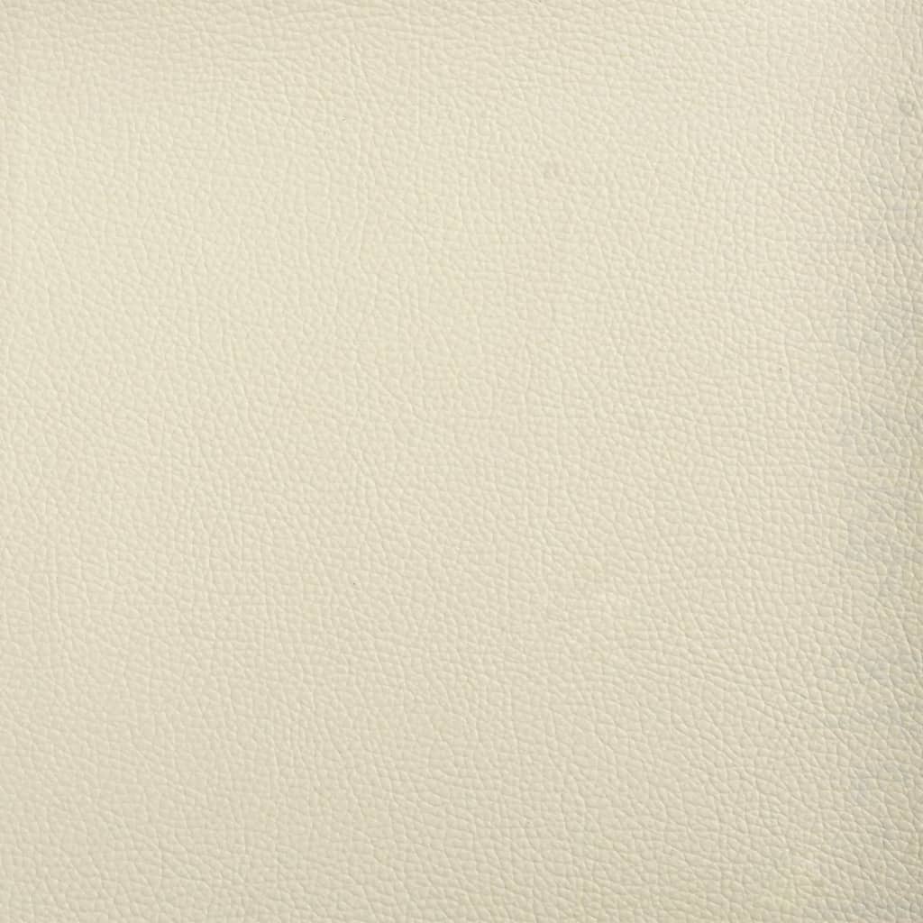 2-i-1 sovesofa 112x174x55 cm kunstlæder cremefarvet