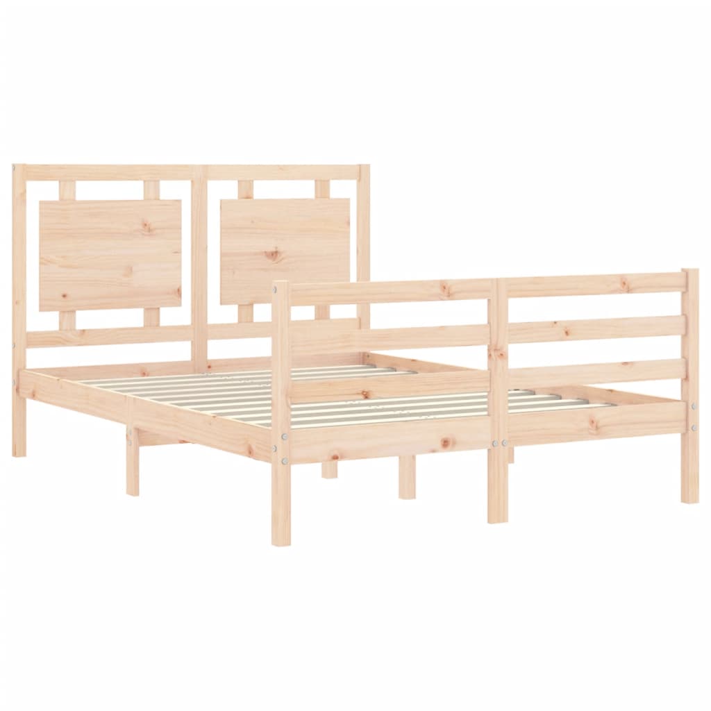 sengeramme med sengegavl Small Double massivt træ