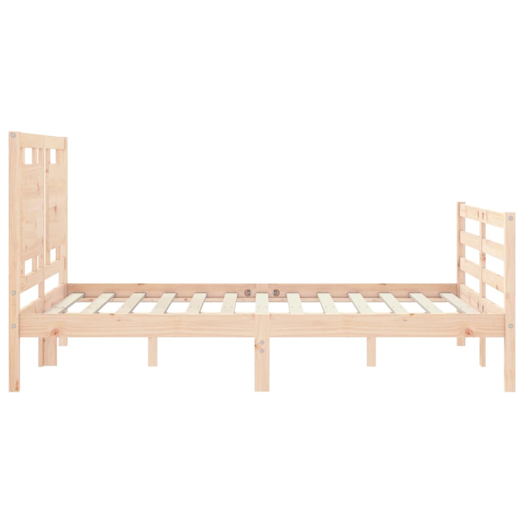 sengeramme med sengegavl Small Double massivt træ