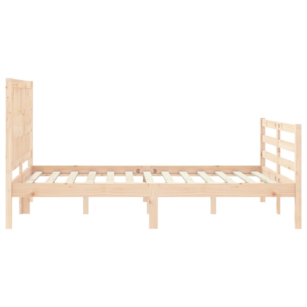 sengeramme med sengegavl Small Double massivt træ