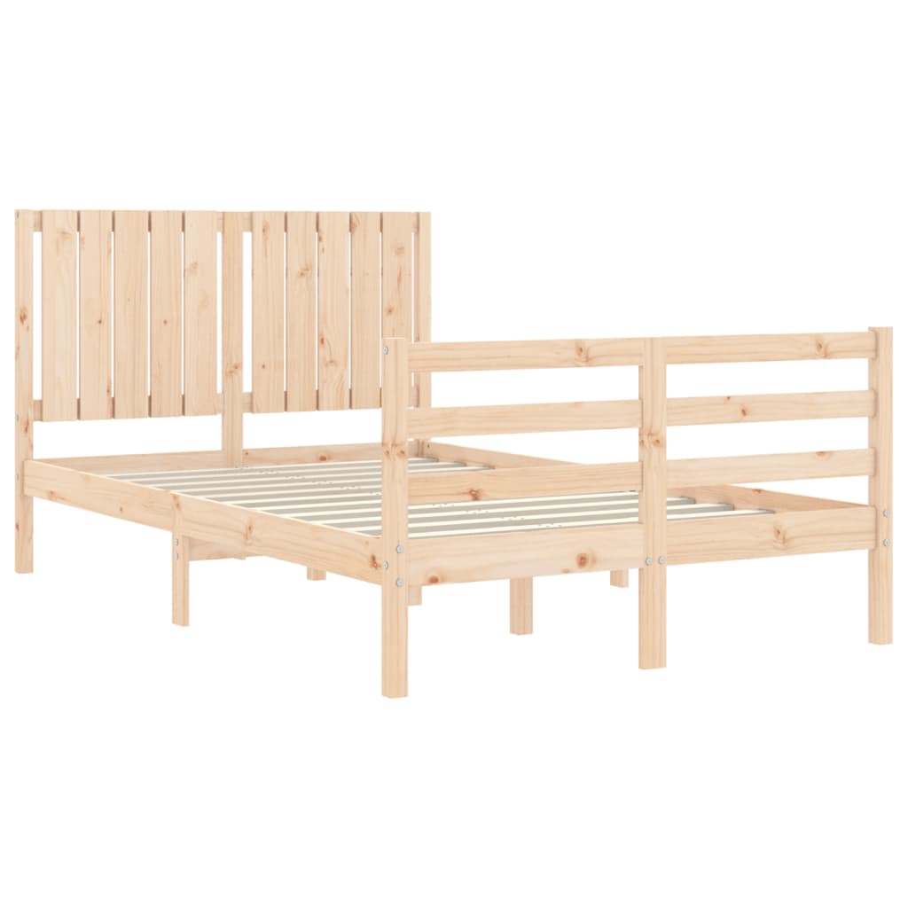 sengeramme med sengegavl Small Double massivt træ