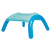 badebassin med baldakin 140x140x114 cm blå 52192