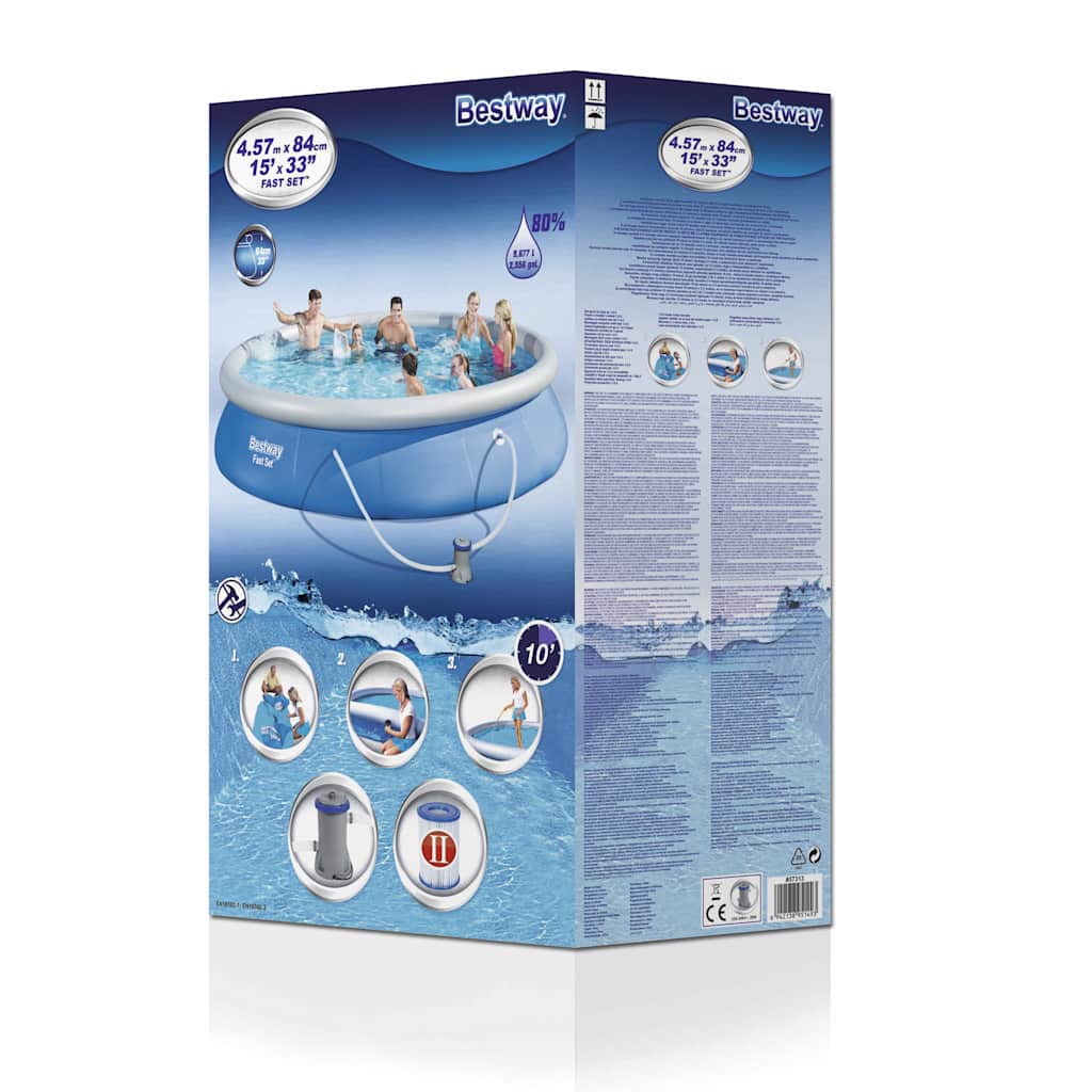 swimmingpoolsæt Fast Set 457x84 cm 57313