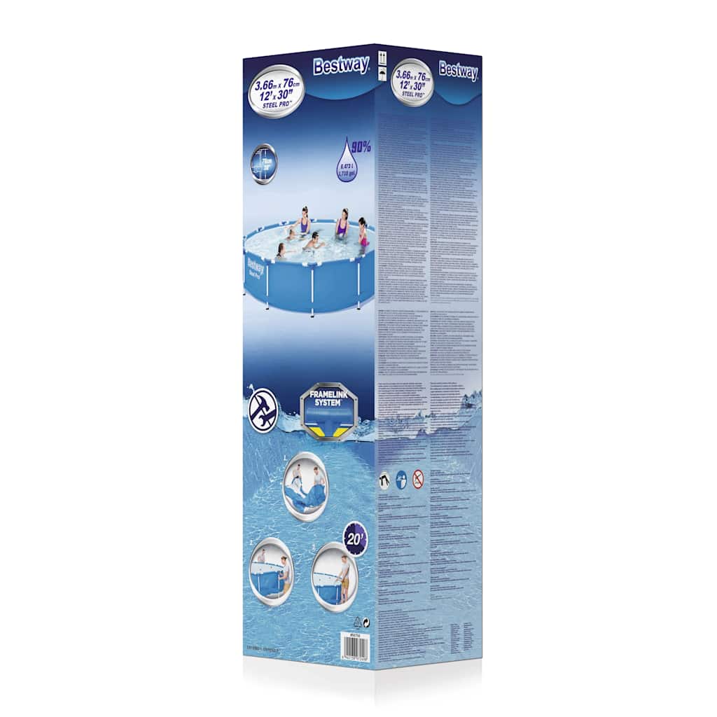 swimmingpool Steel Pro 366x76 cm