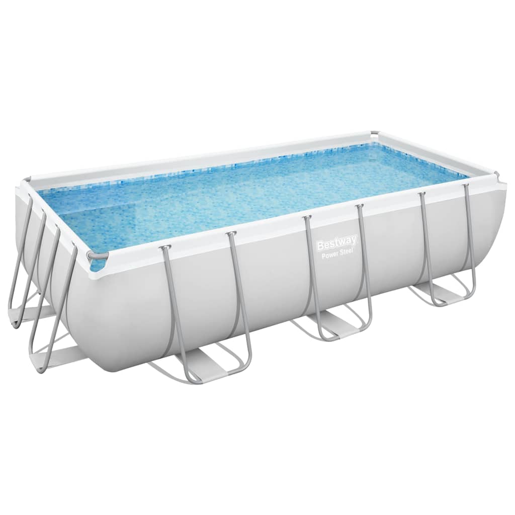 Power Steel swimmingpool 404x201x100 cm rektangulær