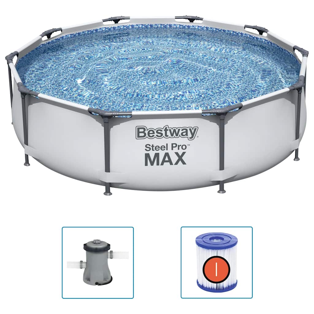 Steel Pro MAX swimmingpoolsæt 305x76 cm