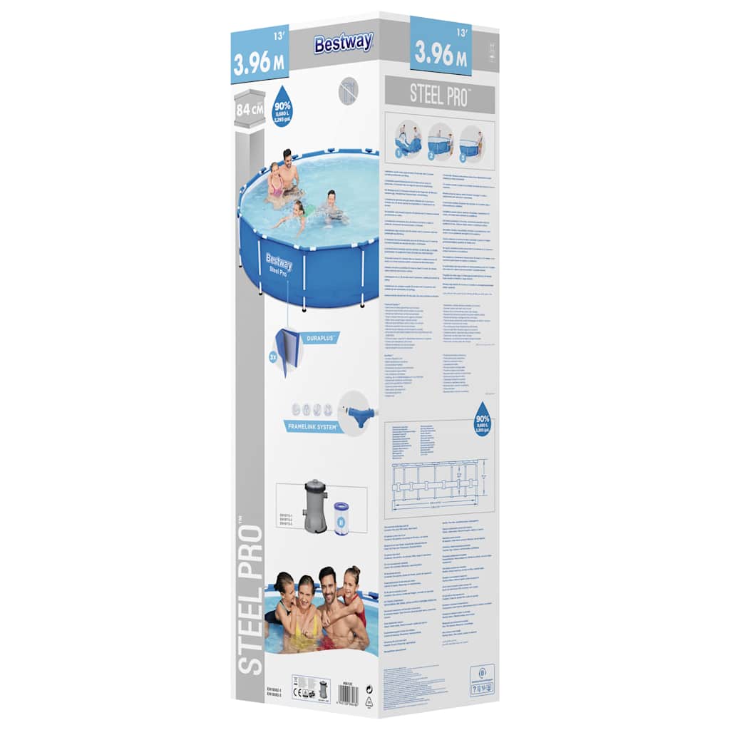 Steel Pro Frame pool 396x84 cm
