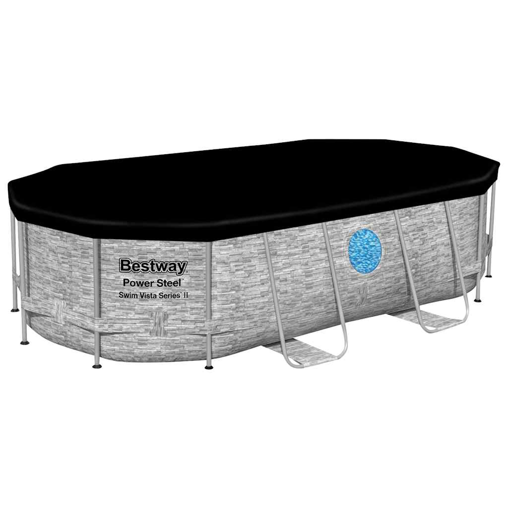 Power Steel swimmingpoolsæt 427x250x100 cm