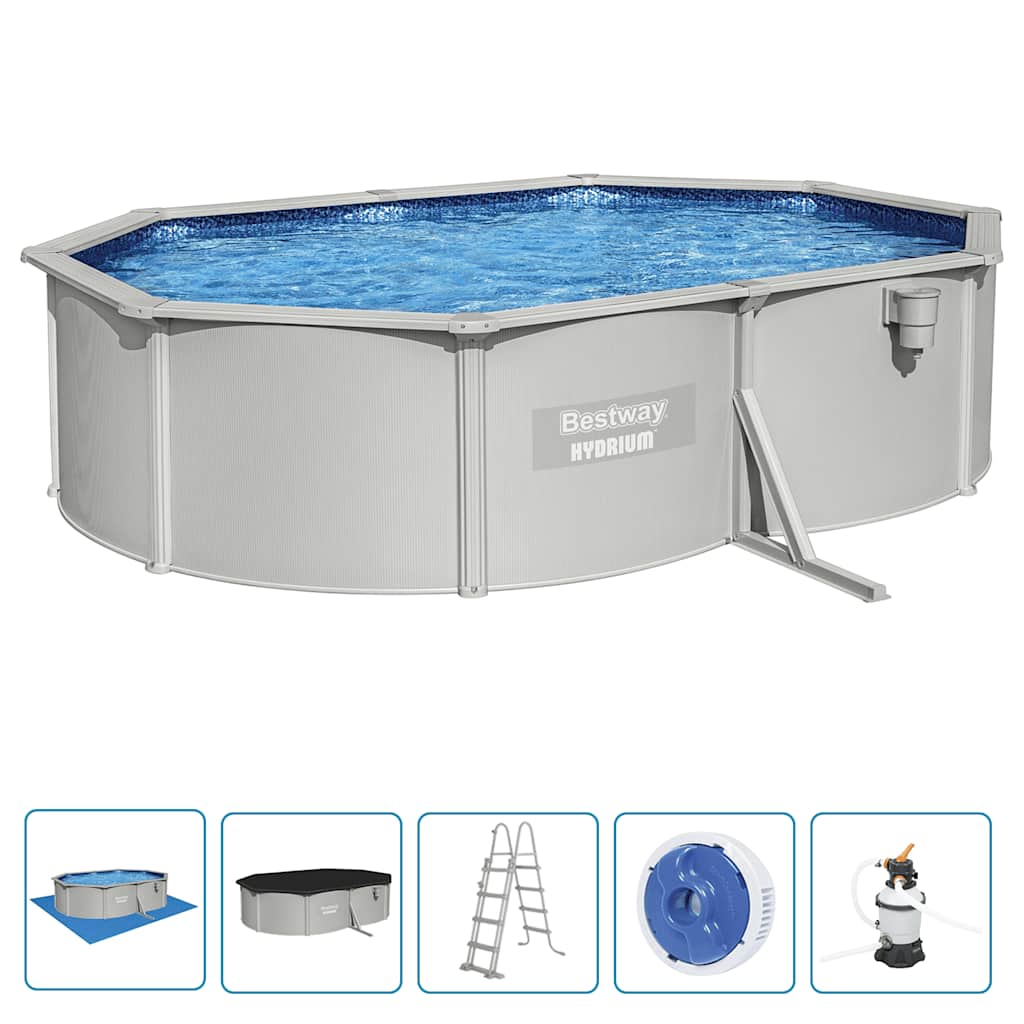 Hydrium swimmingpoolsæt 500x360x120 cm